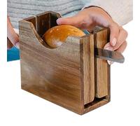 Affettatrice Bagel - Legno 14x7x12,6 Cm | Porta Affettatrice | Porta Bageel Utensile Da Taglio Da Cucina Per Pane, Bagel, Muffin, Toast, Affettare Facile E Sicuro, Servire Colazione, Brunch, Preparazi