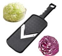 Affettatrice Cavolo Accessorio Multifunzionale Antiscivolo Con Manico | Affettacavolo Tritacavolo Per Cetrioli Insalata di Frutta Colazione Cucina Preparazione Cibi Ringraziamento Nero