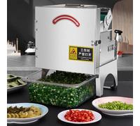 Affettatrice commerciale per cipollotti, tritatutto elettrico per verdure, aglio, zenzero, peperoncino, patate, cetrioli, 700 BPM, spessore regolabile da 1,3 a 35 mm,A