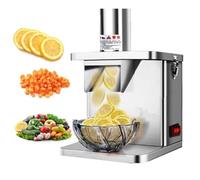 Affettatrice commerciale per frutta e verdura, per uso domestico, con 5 lame per tagliare e 1 lama per affettare per una preparazione efficiente degli alimenti