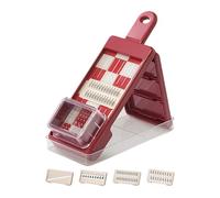Affettatrice da cucina 4 in 1, affettatrice e grattugia, utensile da cucina per insalata, per cucina, casa, ristorante, insalata, formaggio, cipolla, patate, cetrioli
