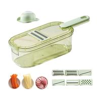 Affettatrice da Cucina | Affettatrice Per Cipolle - Tagliaverdure con Contenitore per Patate Carote Insalate Cottura Picnic Escursioni All'aperto