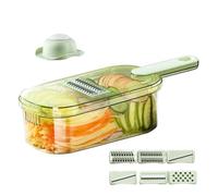 Affettatrice da cucina affettatrice per verdure - Grattugia tritaverdure | Affettatrice multiuso Spiralizzatore di verdure con contenitore da 1,5 l per cucinare e preparare i pasti