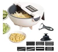 Affettatrice di patate - Gadget da cucina Chopper | Firma di verdure multifunzionali con cestello di scarico | Pares appuntite con base antiscivolo per patate alla patata
