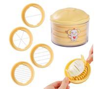 Affettatrice di uova - Tagliaverdure 4 in 1 - tritatutto manuale robusto per preparazioni culinarie pomodoro cipolla formaggio verdure insalata casa