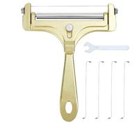 Affettatrice e tagliapasta regolabile, realizzata in resistente acciaio inossidabile, include 4 fili extra