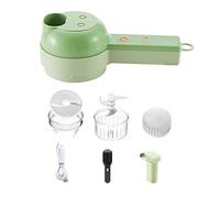 Affettatrice e tritatutto 4 in 1 portatile elettrico di verdure set robot da cucina con spazzola di pulizia facile da usare