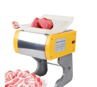 Affettatrice elettrica commerciale in acciaio inox piccola affettatrice trituratrice per uso domestico automatica a dadini carne affettatrice per salsicce affettatrice per prosciutto