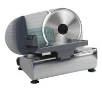 Domo affettarice elettrica inox grigia con lama micro seghettata da 19 cm 150 watt silver