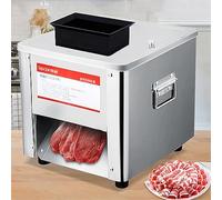 Affettatrice elettrica e tritacarne, in acciaio inox, facile da pulire, ideale per pollo, pesce, manzo e verdure, perfetto per uso domestico e commerciale