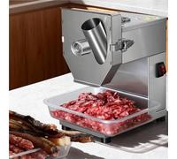 Affettatrice Elettrica For Salsicce In Acciaio Inox, Tagliasalsicce Commerciale, Angolata A 30°, Con Lame Da 1,5/3/4 Mm, 200 Giri/min, Ingresso Alimentazione 48 Millimetri(1.5mm)