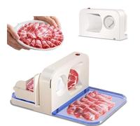 Affettatrice elettrica per carne, 150 W, multifunzione, pieghevole, con lama in acciaio legato da 165 mm, spessore regolabile da 1 a 15 mm, rimovibile per carne, formaggio e pane