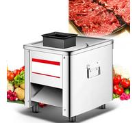 Affettatrice elettrica per carne, in acciaio inox di grado commerciale, per affettare e sminuzzare con precisione carni disossate e verdure morbide