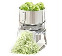 Affettatrice Elettrica per Cavoli, Tagliuzzatrice Professionale per Lattuga | Con Bocca Di Alimentazione Da 28,5cm, Regolazione Dello Spessore Da 1 a 8mm, Capacità Produttiva Di 80-100kg/H