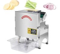 Affettatrice elettrica per cipolle primaverili, tagliatrice per scalogno, tagliaverdure elettrico per aglio, zenzero, peperoncino, patate, spessore 1,3-35 mm, acciaio inossidabile 304,A