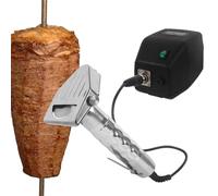 Affettatrice elettrica per kebab con 2 lame, 8000 giri/min, per tagliare con precisione agnello, tacchino e giroscopio in casa o in ristorante