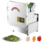 Affettatrice elettrica per verdure, in acciaio inox, con porta di alimentazione da 1,5 a 35 mm, per erba cipollina, scalogno e fagioli