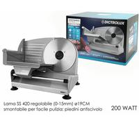 Affettatrice elettrica 200w affetta taglia salumi pane formaggio lama cm 19 per