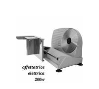 AFFETTATRICE ELETTRICA PICCOLA PER CASA BAR 200 W AFFETTA LAMA DA 19 CM ACCIAIO [EEK: A+++]