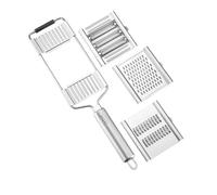 Affettatrice for frutta e verdura in acciaio inossidabile Taglierina manuale multiuso Trituratore for patate Carote Cetrioli Grattugia Attrezzo da cucina(3 Blades Set)
