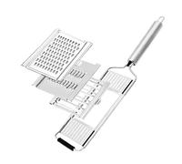 Affettatrice for verdure 4 in 1, grattugia in acciaio inox, set di tagli multiuso, manuale for frutta, carote e patate(3-piece set)