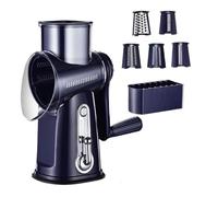 Affettatrice for verdure, grattugia manuale a tamburo, multifunzione, rotante, for formaggio, tritatutto da cucina for