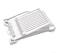 Affettatrice in acciaio inox con base scanalata antiscivolo e design pieghevole per il pranzo di carne, uova, banane e frutta, con fili resistenti alla ruggine e materiali ABS per alimenti (W)