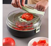 Affettatrice manuale affetta taglia verdure 9 in 1 mandolina con cestello