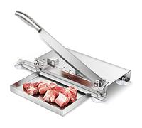 Affettatrice manuale commerciale con sega a osso, in acciaio inox, per tagliare carne surgelata, verdure, ossa, perfetta per uso domestico