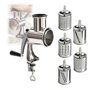 Affettatrice manuale con forte ventosa per la lavorazione di formaggi, aglio e verdure, design a rullo rapido, utensile da cucina versatile come affettatrice per formaggio e aglio e frantoio per noci