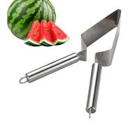 Affettatrice manuale per anguria, taglio triangolare da cucina, in acciaio inox, con affidabile taglierina in acciaio, per la preparazione di cibo, frutta, ristoranti, campeggio, picnic, facile da