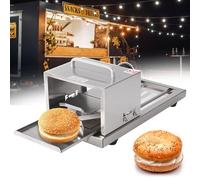 Affettatrice manuale per bagel e chignon, affettatrice per hamburger, 4 altezze di taglio regolabili per ciambelle e panini uniformi