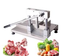 Affettatrice manuale per carne con lama in acciaio inox, efficace per braciola di maiale, pollo, anatra e altro, ideale per macellai e cucine domestiche