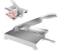 Affettatrice manuale per carne, segatrice per carne ossea, taglia carne commerciale per costolette e carne surgelata, in acciaio inox, efficiente per uso domestico e commerciale