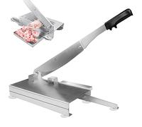 Affettatrice manuale per carne, segatrice per carne ossea, taglia carne commerciale per costolette e carne surgelata, in acciaio inox, efficiente per uso domestico e commerciale
