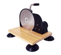 Affettatrice manuale per pane, macchina classica per tagliare il pane con base
