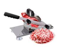 Affettatrice Manuale Regolabile, Affettatrice Multiuso Antiscivolo per Carne Congelata in Acciaio Inossidabile per Rotoli di Manzo e Montone Cucina Casalinga