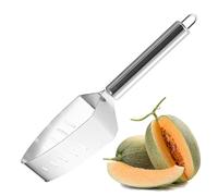 Affettatrice per anguria | Affettatrice per meloni in acciaio i-nox | Affettatrices manuale per anguria portatile | Gadget da cucina multifunzionale per tagliare la frutta estiva per ananas e melone