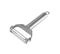 Affettatrice per cetrioli Pelapatate in acciaio inox, grattugia multifunzione for frutta e verdura, pelapatate a, affetta melone, patate, cetrioli, utensile da cucina for la casa - 4 in 1