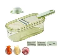 Affettatrice per cucina, affettaverdure per frutta, accessorio da cucina con contenitore e grattugia per insalate BBQ campeggio