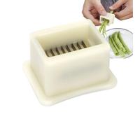 Affettatrice per fagioli, in acciaio ABS 430, compatta, 4,5 x 3,7 x 2,6 cm, leggero, 16 g, strumento durevole, per cucina all'aperto, picnic, feste, riunioni