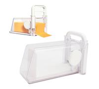 Affettatrice per formaggio e contenitore per la conservazione 2 in 1, dispenser per alimenti portatili multiuso in ABS per formaggi in blocchi, burro e alimenti morbidi