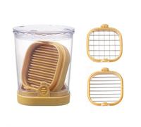 Affettatrice per fragole, tazza staccabile per frutta con piastra a pressione, accessorio da cucina per uova, banana, verdura e macedonie