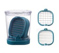 Affettatrice per fragole, tazza staccabile per frutta con piastra a pressione, accessorio da cucina per uova, banana, verdura e macedonie