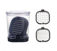 Affettatrice per fragole, tazza staccabile per frutta con piastra a pressione, accessorio da cucina per uova, banana, verdura e macedonie