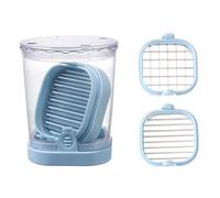 Affettatrice per fragole, tazza staccabile per frutta con piastra a pressione, accessorio da cucina per uova, banana, verdura e macedonie