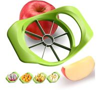 Affettatrice per frutta e mele, 8 lame, manico antiscivolo, facile da usare, risparmio di tempo, taglierina e divisore in acciaio inox per mele, pomodoro, arancia, pera, ananas, gadget da cucina