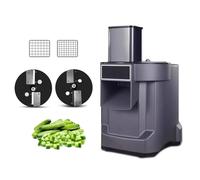 Affettatrice per frutta e verdura, robot da cucina 3 in 1, con 2 lame per tagliare, 1 lama per sminuzzare, taglia verdure commerciale per una facile preparazione degli alimenti