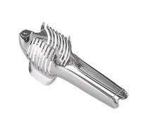 Affettatrice per limone - Affettatrice multiuso per uso domestico, tagliapatti, rotondo, portatile, in acciaio inossidabile, strumento versatile per affettare uova di pomodoro e limone, pinze di guida