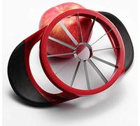 Affettatrice per mele, 12 lame extra large carota per mela migliorata affettatrice per frutta in acciaio inox ultra affilata tagliapela divisore, pitter per mele fino a 4 pollici